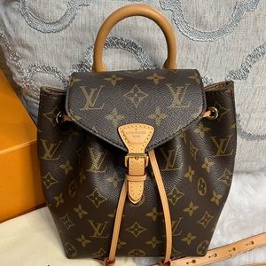 LV Montsouris BB backpack in Monogram canvas